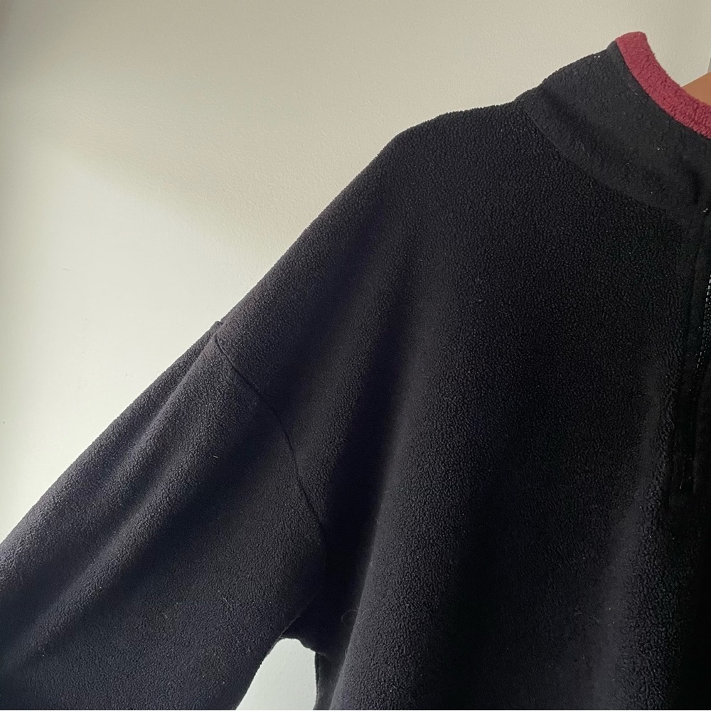 Vintage Vancouver Canada Fleece Quarter Zip Unisex Pullover Sweater XL - Picture 5 of 7